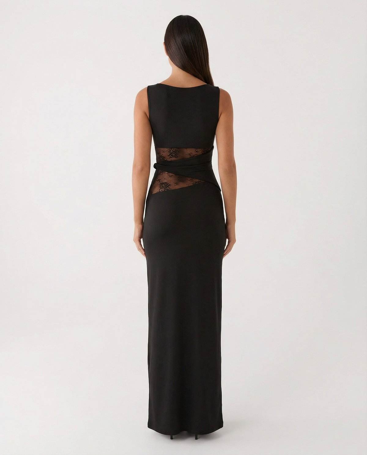 Abito lungo Lace Illusion – vista 5