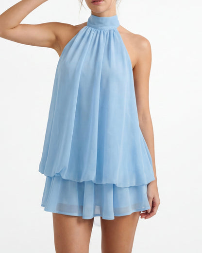 Mini abito Celestia in chiffon – foto 9