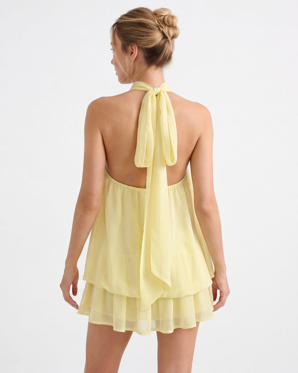 Mini abito Celestia in chiffon – foto 2