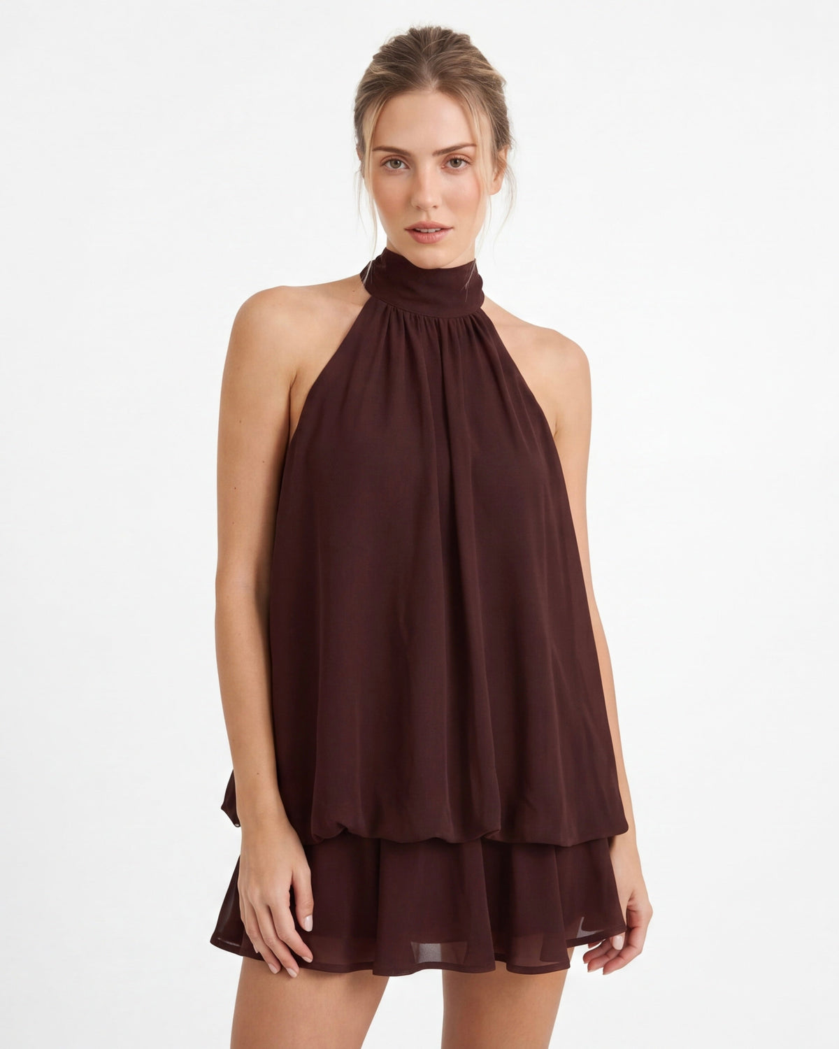 Mini abito Celestia in chiffon – foto 8