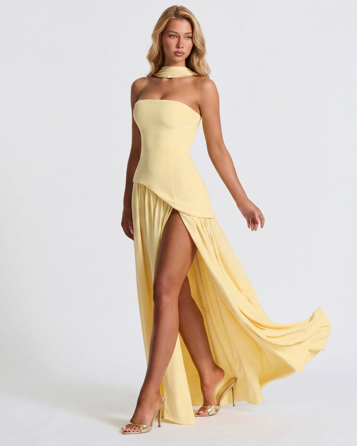 Abito Maxi Muse drappeggiato – foto 2