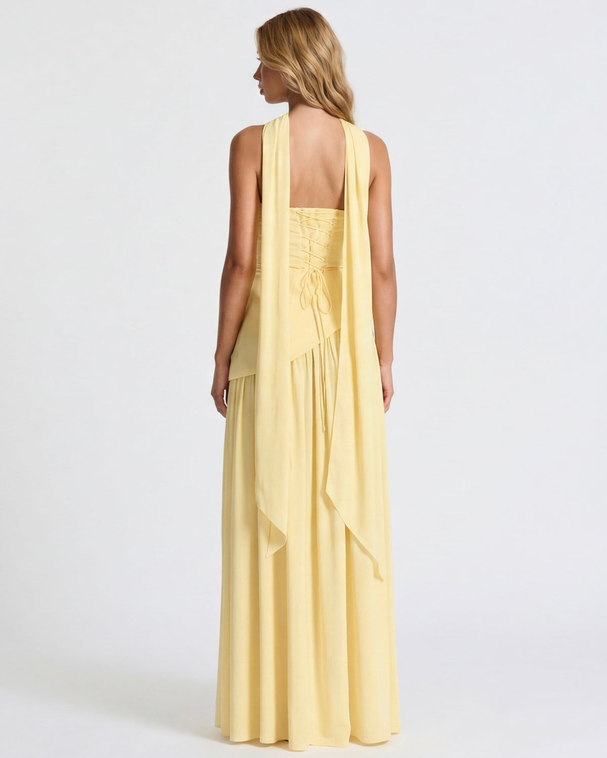 Abito Maxi Muse drappeggiato – foto 3