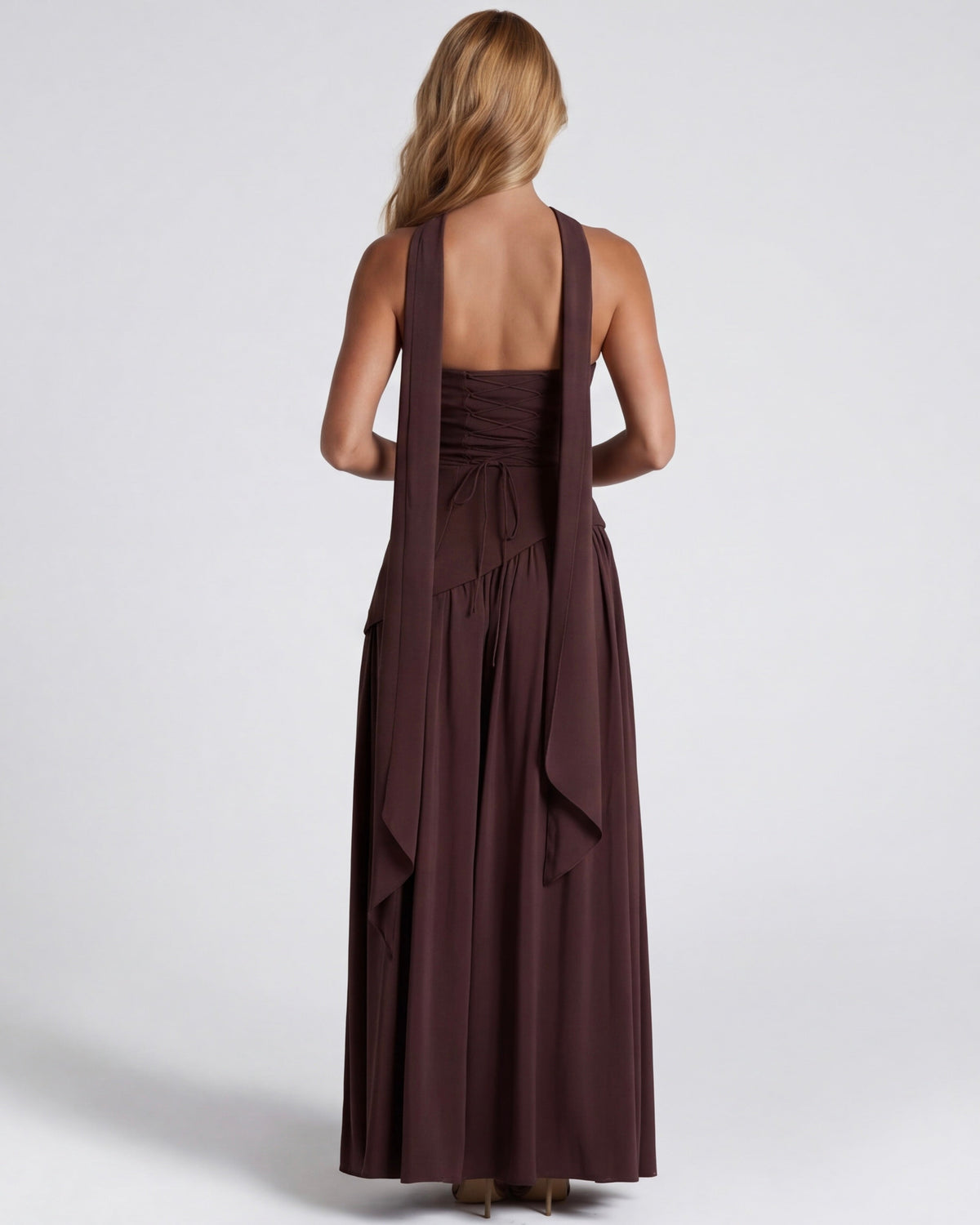 Abito Maxi Muse drappeggiato – foto 8