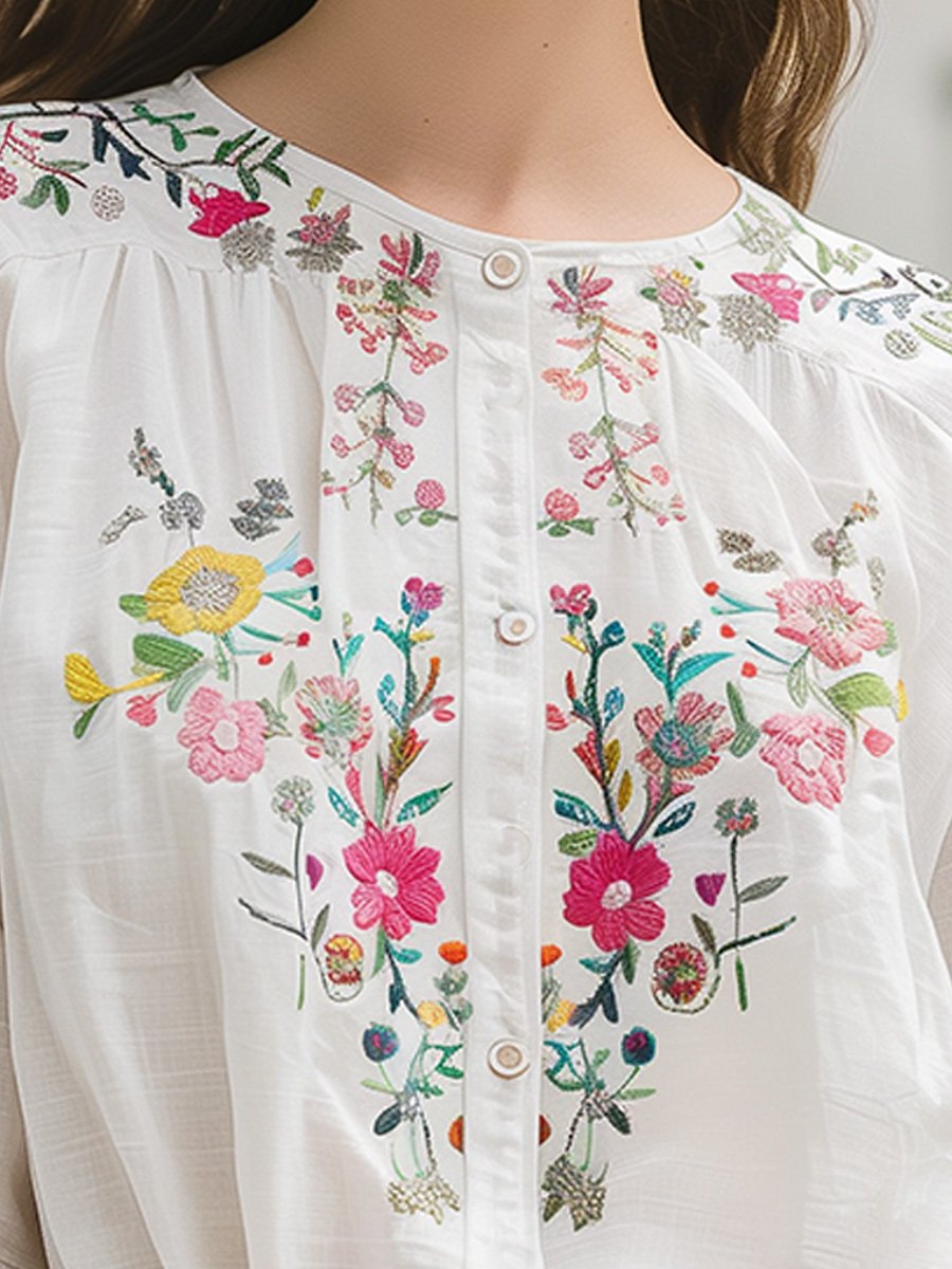 Camicia bianca a maniche lunghe – dettaglio