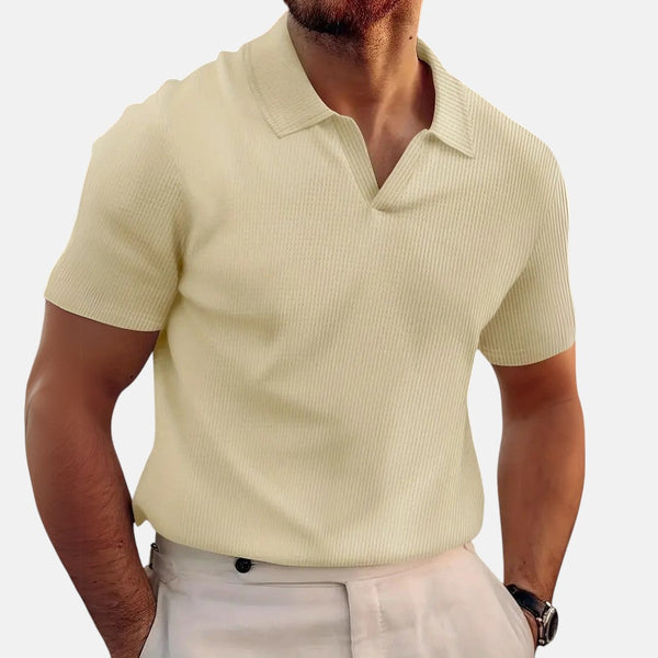Mario – Polo a maniche corte con scollo a V