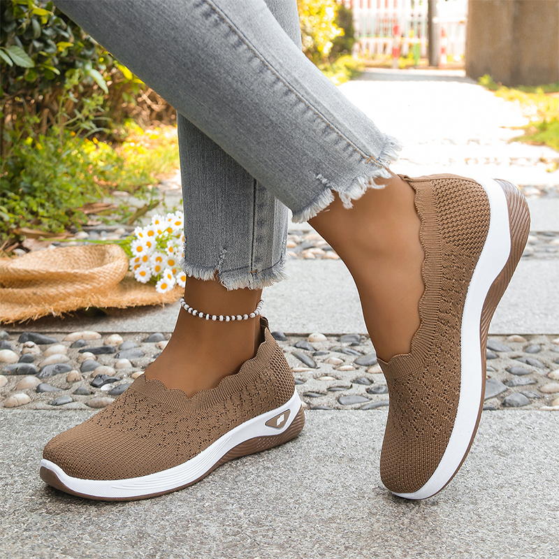 Sneakers Miela marroni – vista laterale