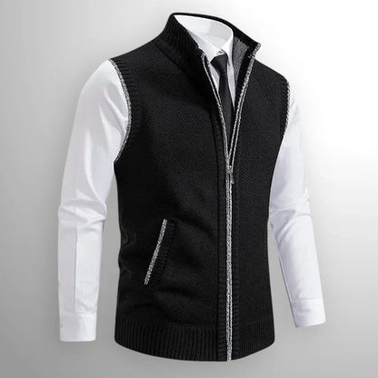 Gilet Samuel nero – vista frontale