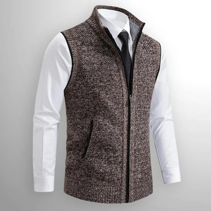 Gilet Samuel marrone – vista frontale