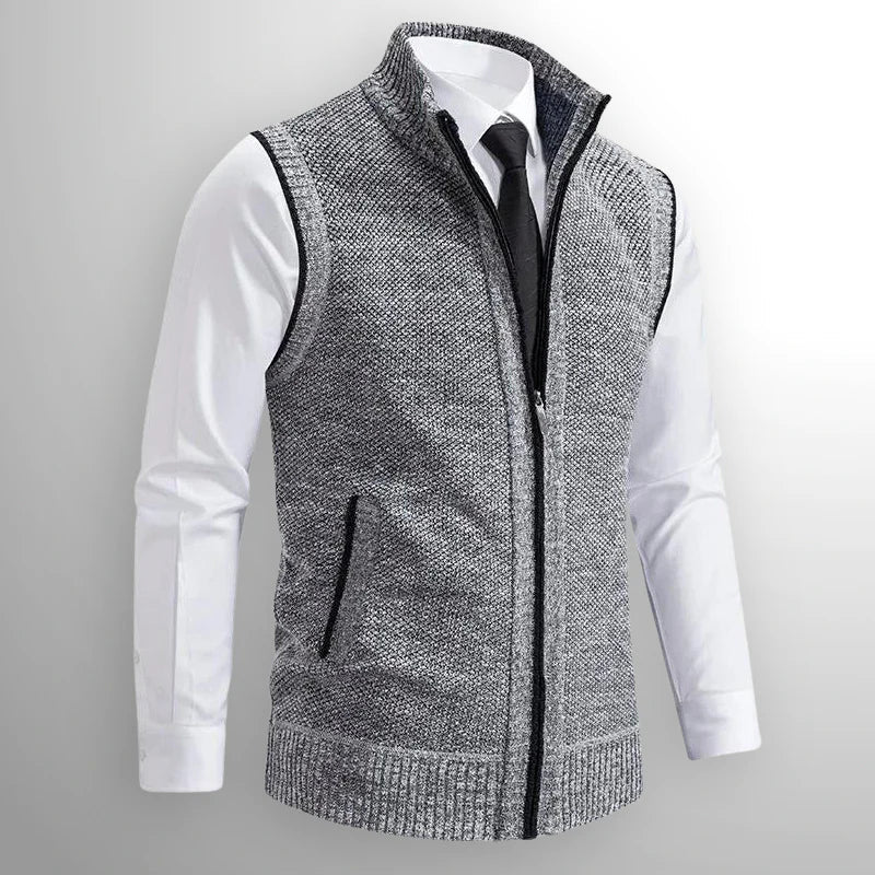 Gilet Samuel grigio – vista frontale
