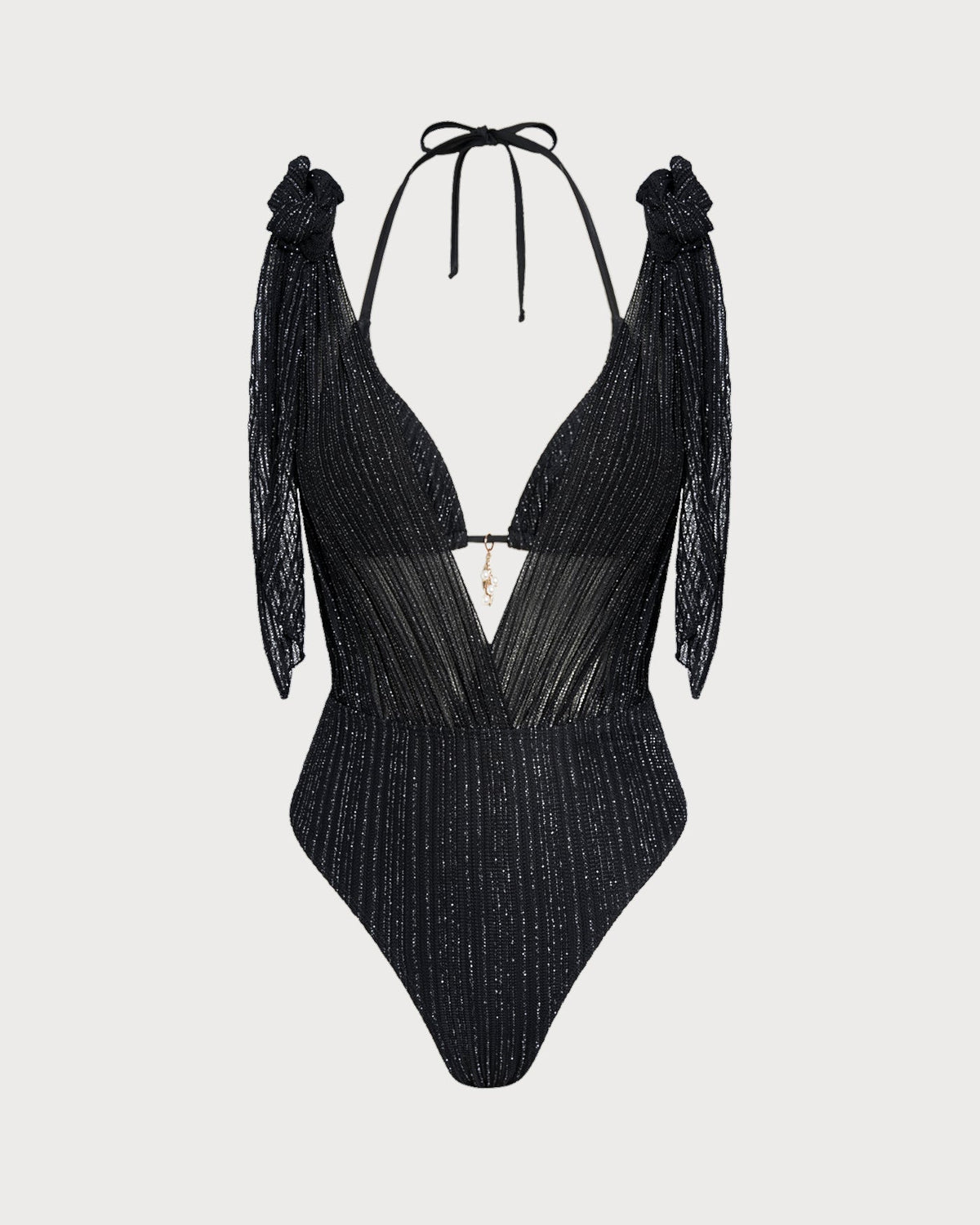 Bikini Noir con scollo all'americana – vista 8