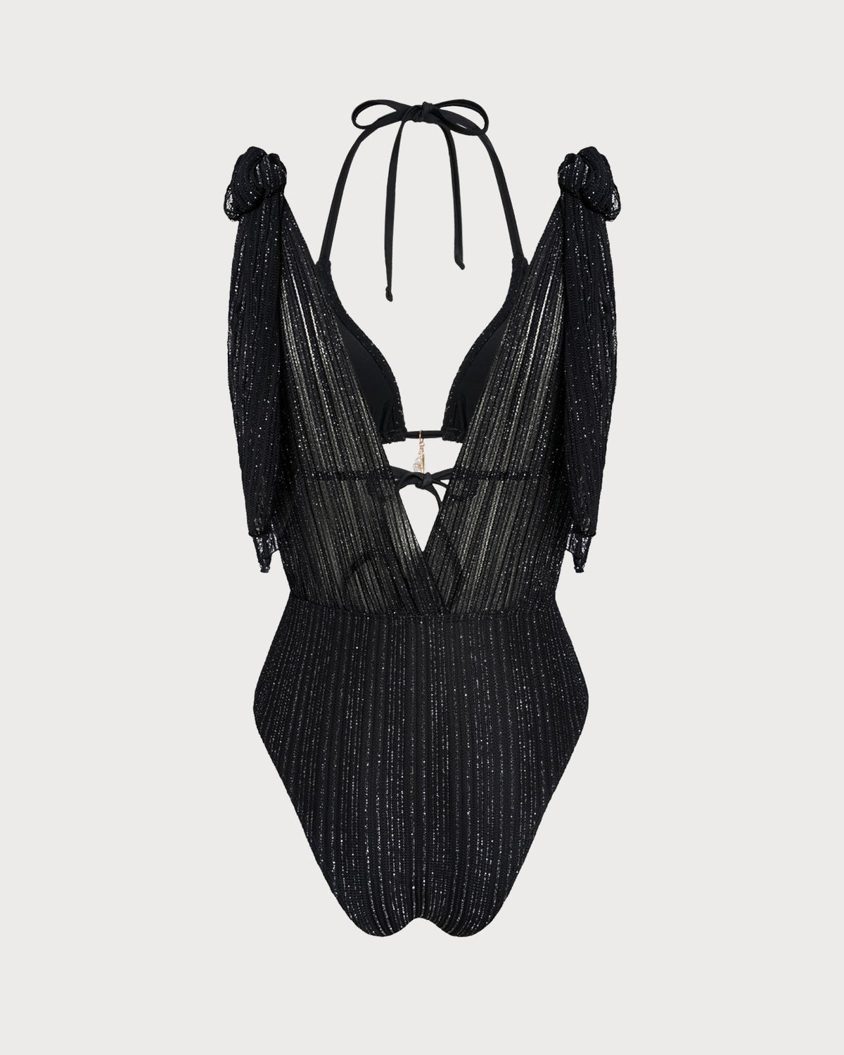 Bikini Noir con scollo all'americana – vista 9