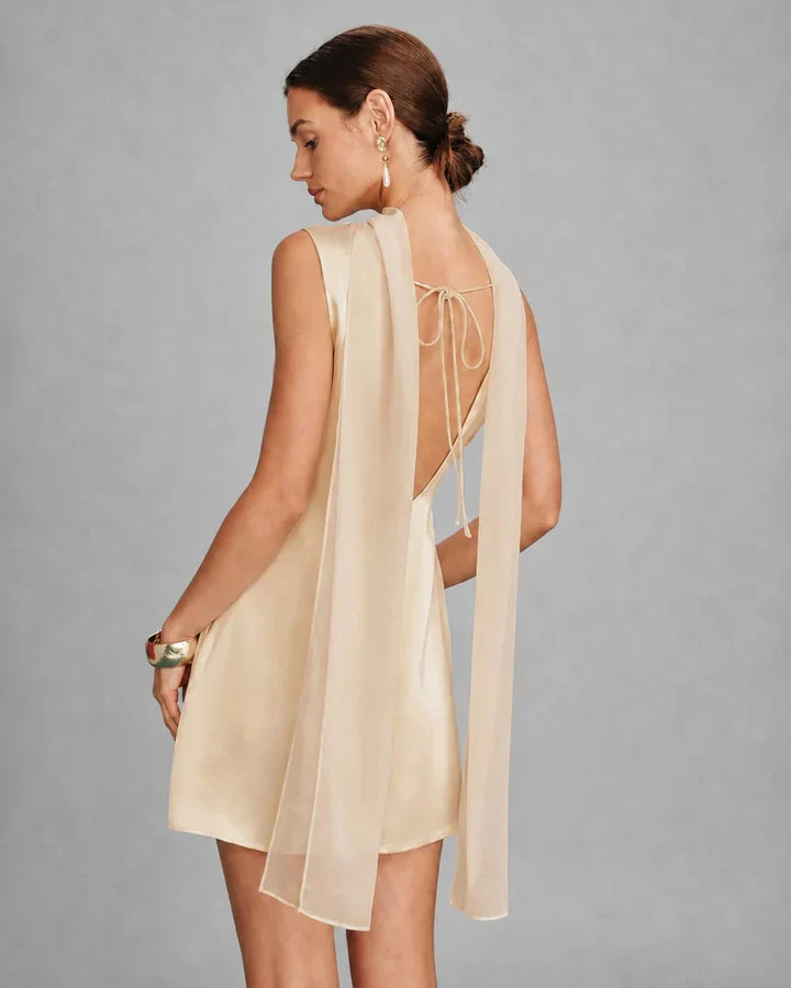 Mini abito Celine in raso – vista 13